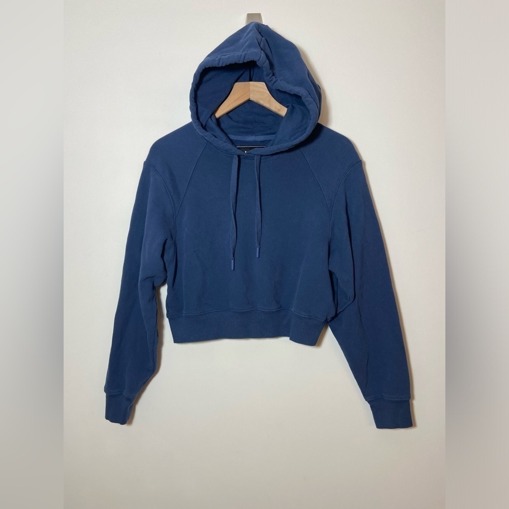 UGG Womens Sz Small Navy Blue Hoodie Crop Pullover